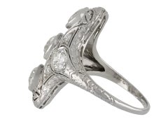 J. E. Caldwell Antique Diamond Cluster Ring, American, circa 1910