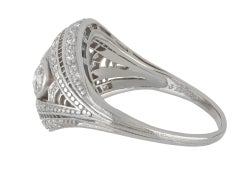 J. E. Caldwell Antique diamond Platinum cluster ring