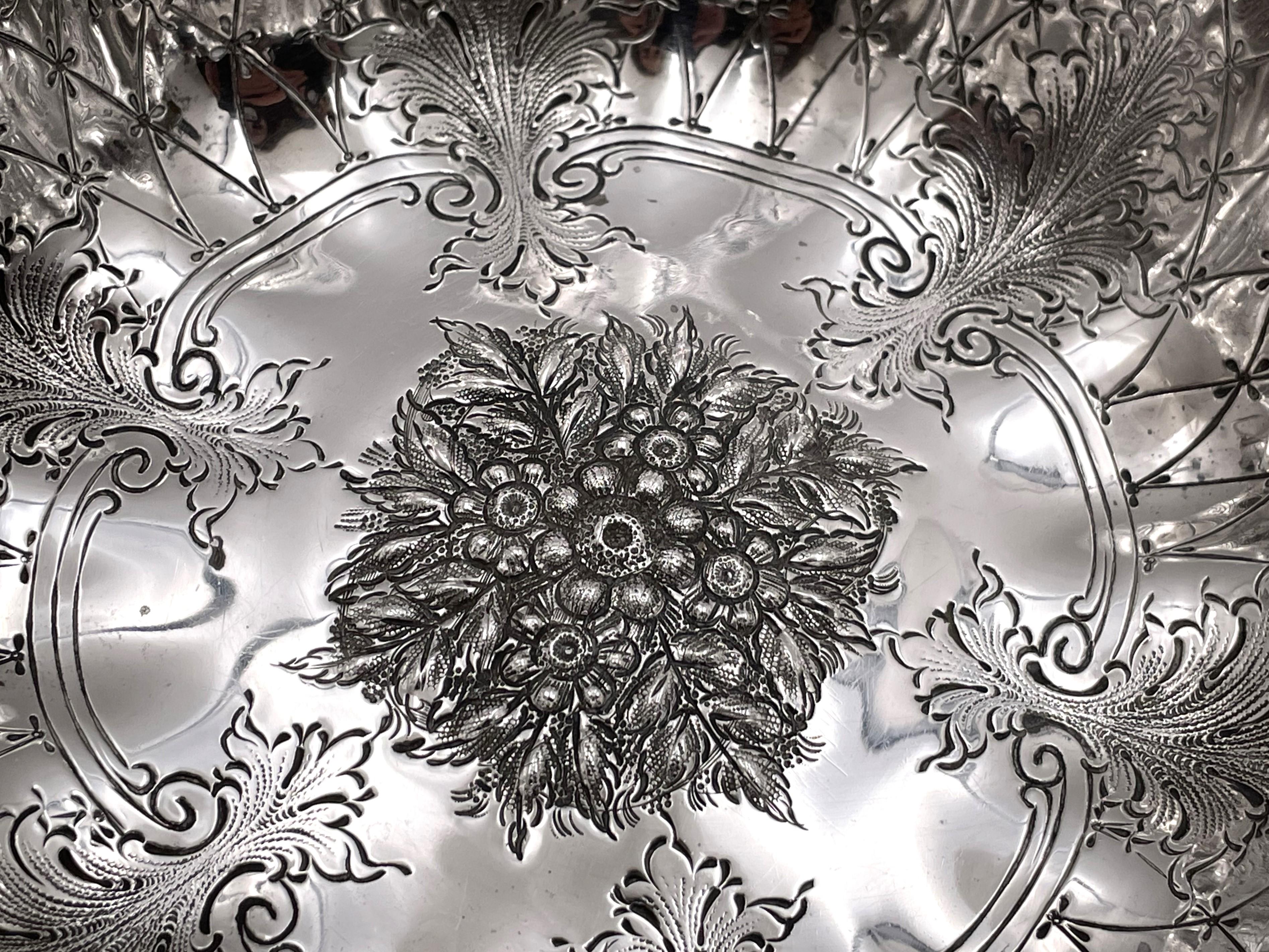 American J. E. Caldwell & Co. Sterling Silver Art Nouveau Bowl from Early 20th Century