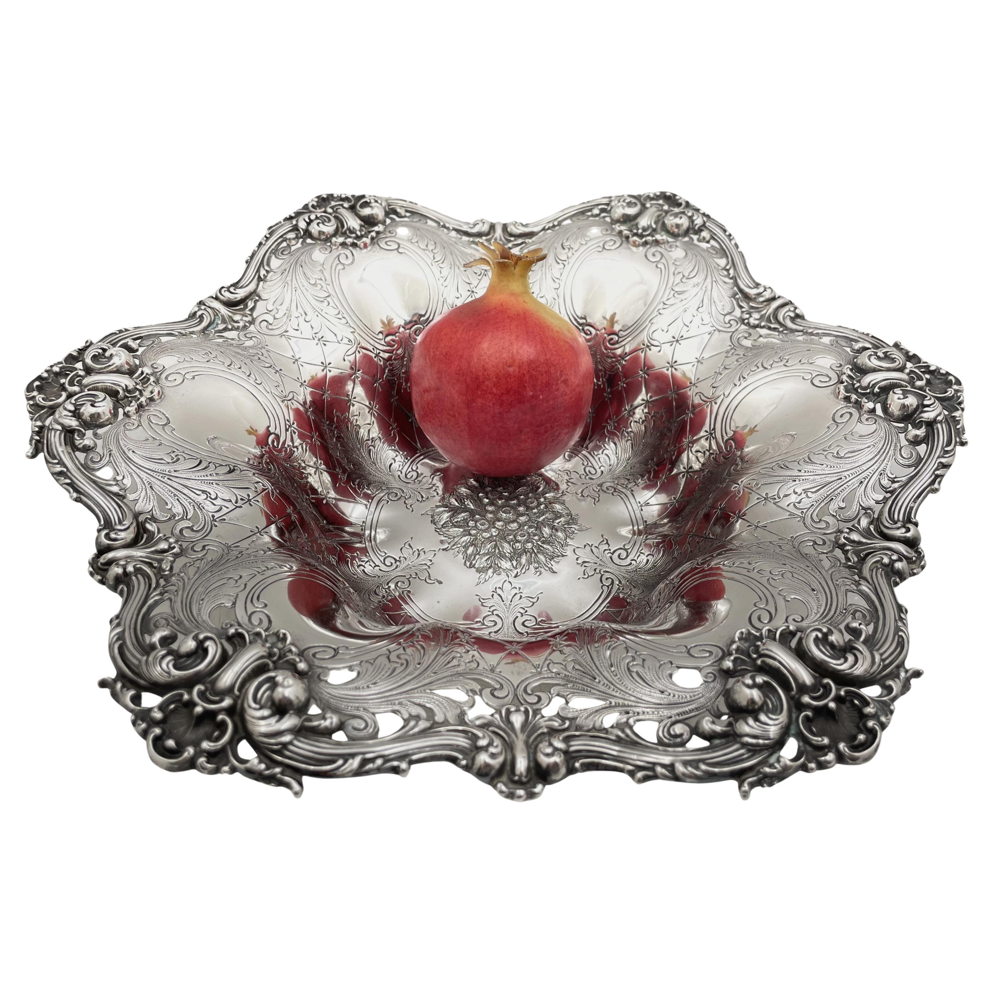 J. E. Caldwell & Co. Sterling Silver Art Nouveau Bowl from Early 20th Century