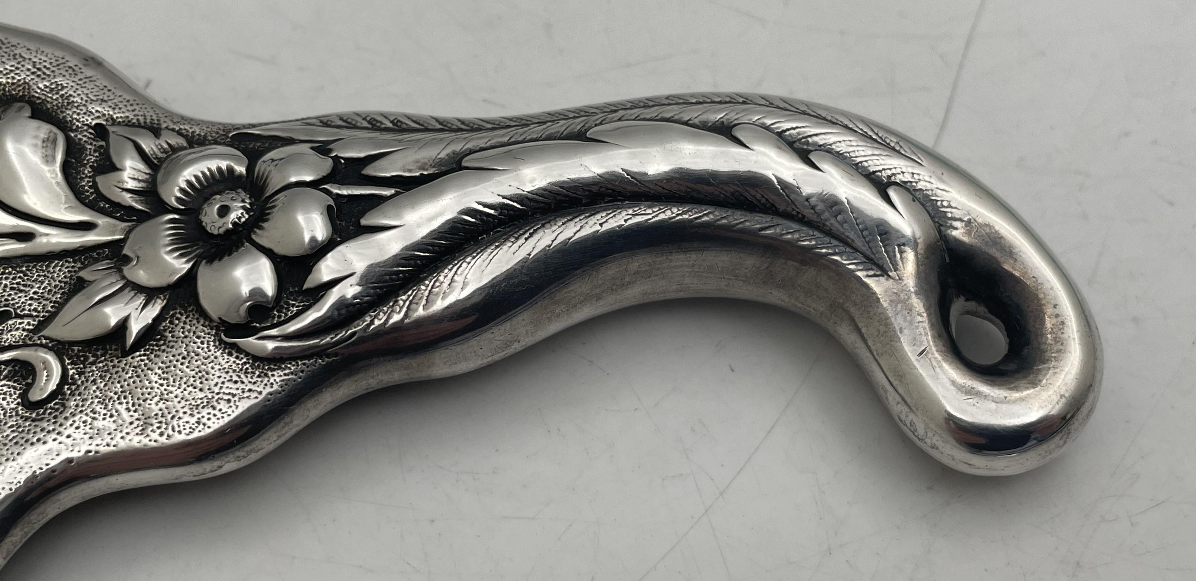J. E. Caldwell & Co. Specchio in argento 925 della fine del 19° secolo in vendita 2