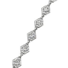 J. E. Caldwell of Philadelphia Art Deco Diamond Platinum Necklace