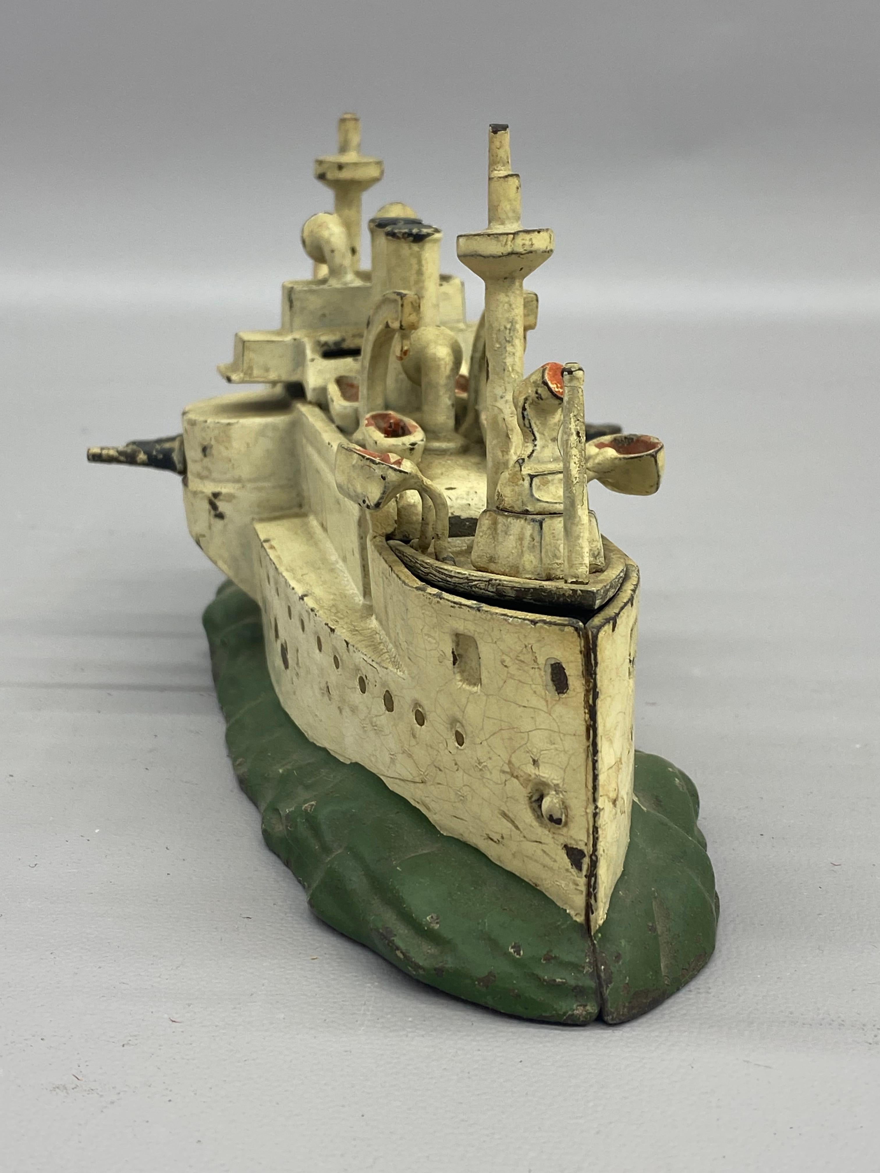 J. & E. Stevens USS Oregon Battleship Still Bank In Good Condition In Garnerville, NY