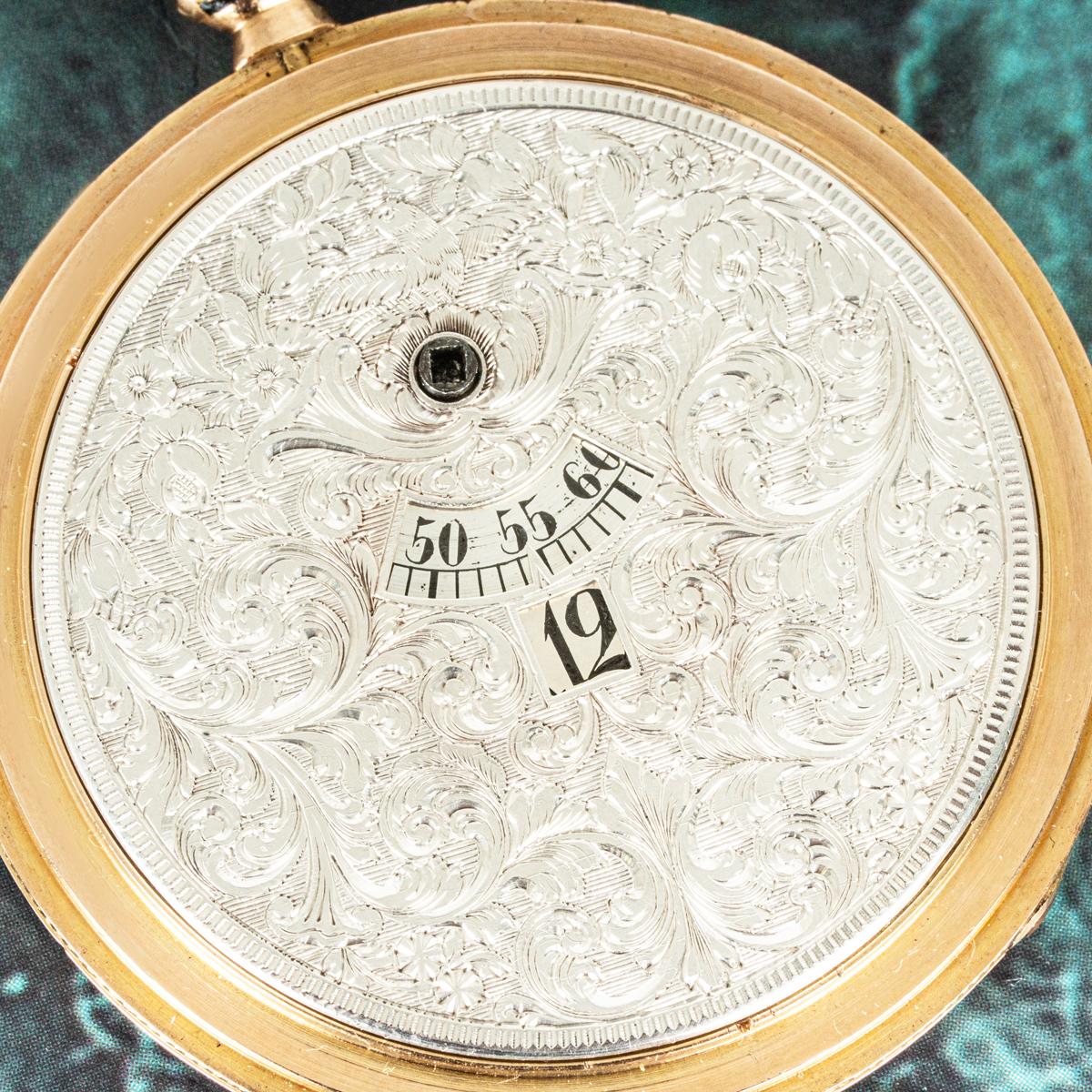 da uomo o donna J. F. Bautte & Cie. Un raro orologio da tasca a ore saltanti in oro e smalto del 1810 in vendita