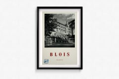 Circa 1950 original travel poster by J. F. Doré - Blois - SNCF
