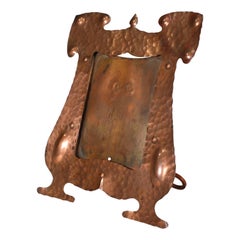 J & F Poole Hayle Cornwall An Arts and Crafts hand hammered copper picture frame