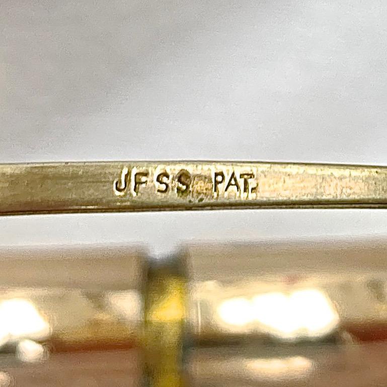 J. F. Sturdy & Sons Antique Gold Filled Floral Engraved Bangle Bracelet In Good Condition In London, GB