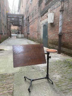 J. Foot & Son, London Iron and Oak Drafting Table