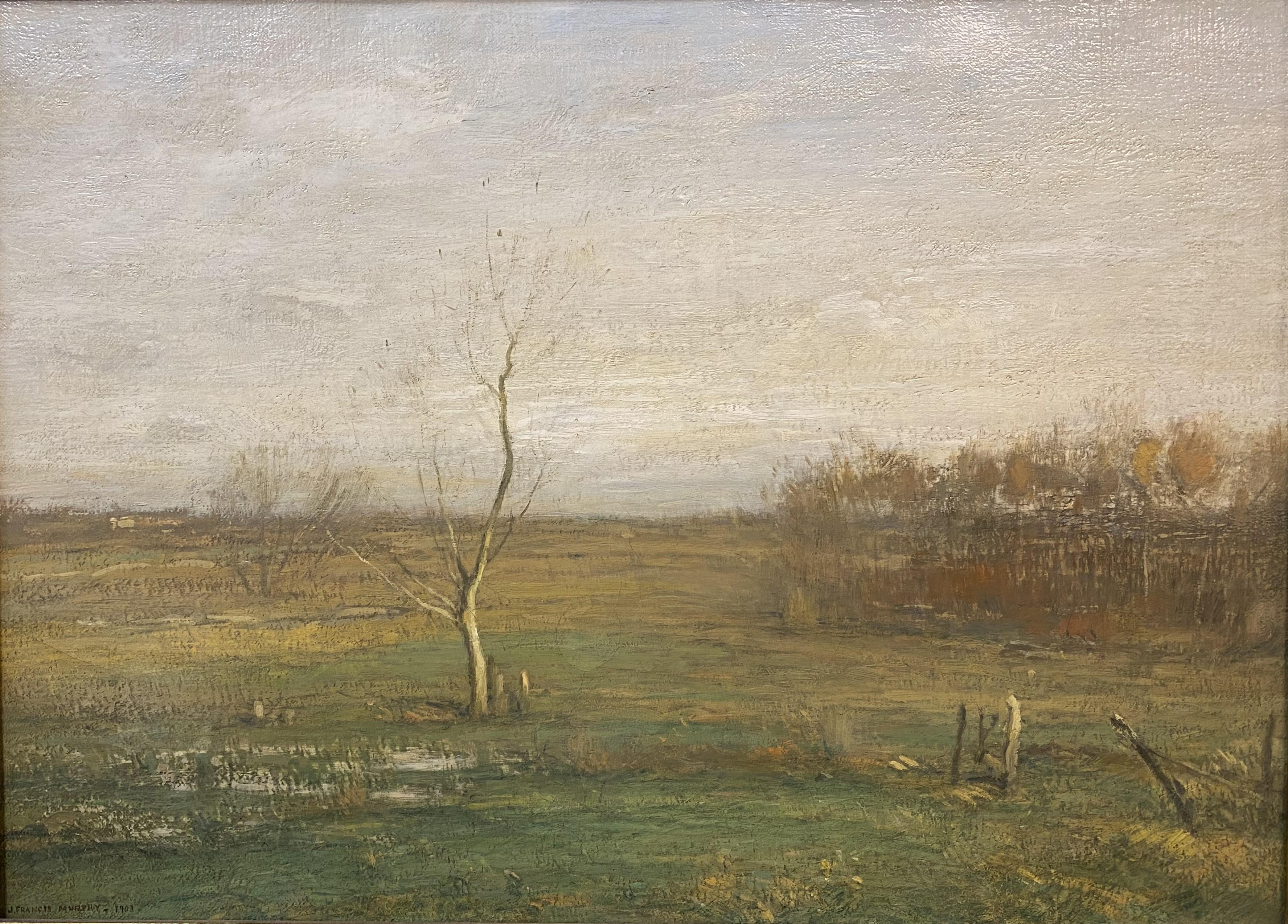 Tonalistische Landschaft – Painting von J. Francis Murphy