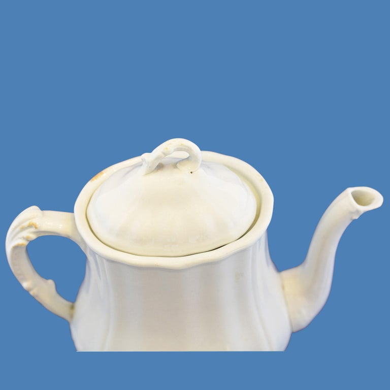 J and G Meakin English Ironstone Coffee Pot Teapot For Sale at 1stDibs