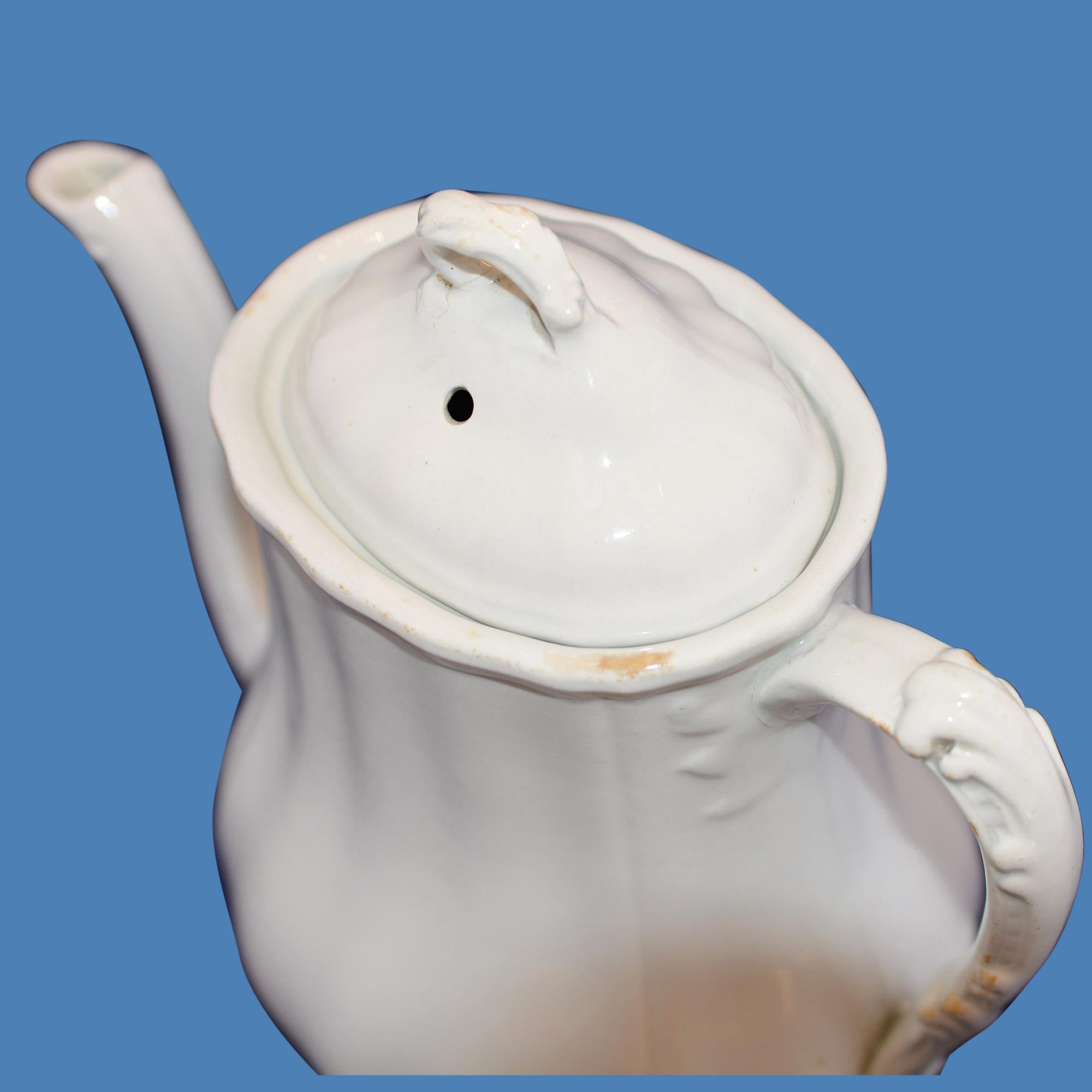 J & G Meakin English Ironstone Coffee Pot Teapot For Sale 2