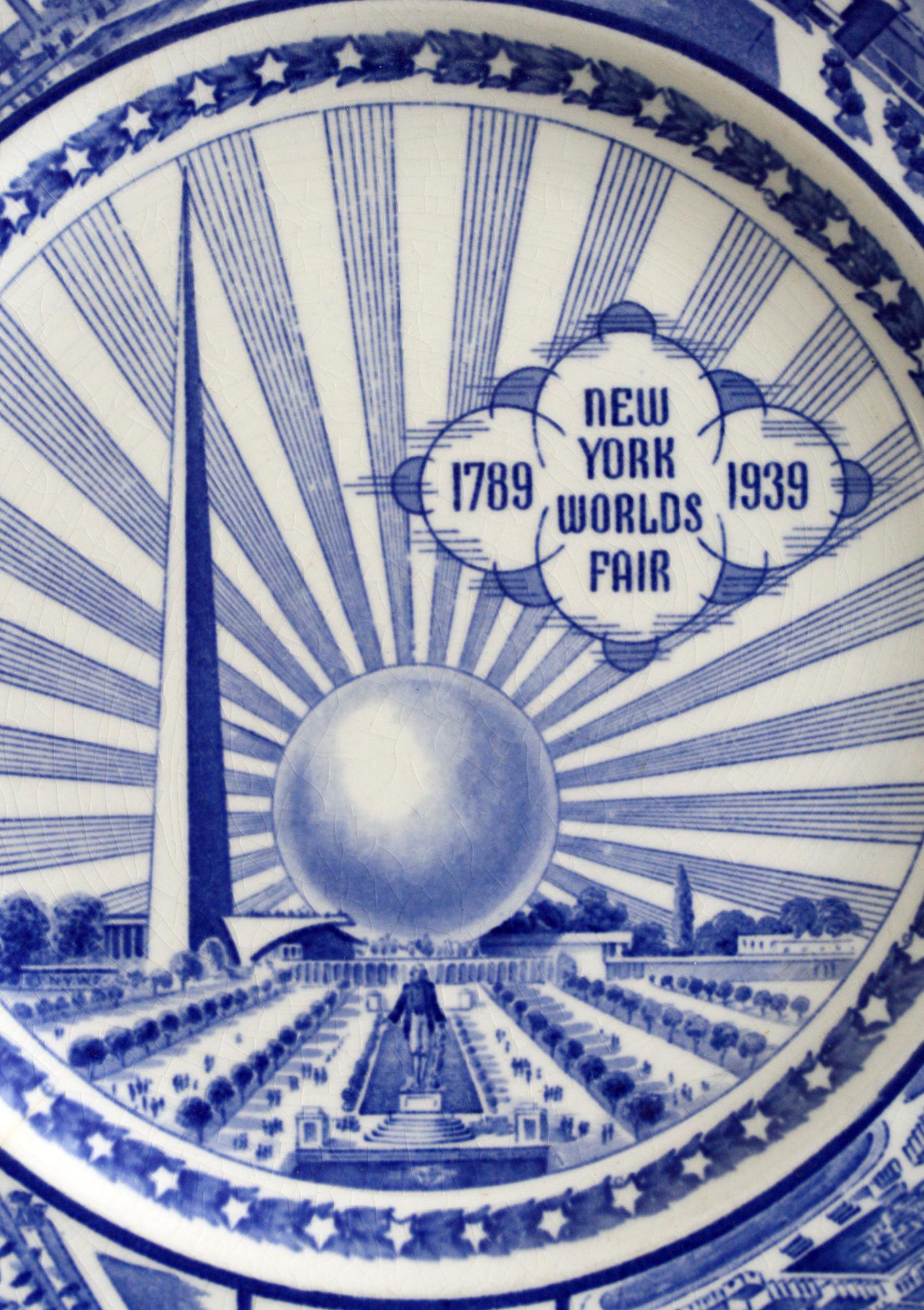 J & G Meakin New York Worlds Fair Commemorative Pottery Plate, 1939 6