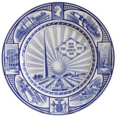 J & G Meakin New York Worlds Fair Commemorative Pottery Plate, 1939