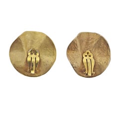 J. Gabriel Modernist Large Gold Earrings