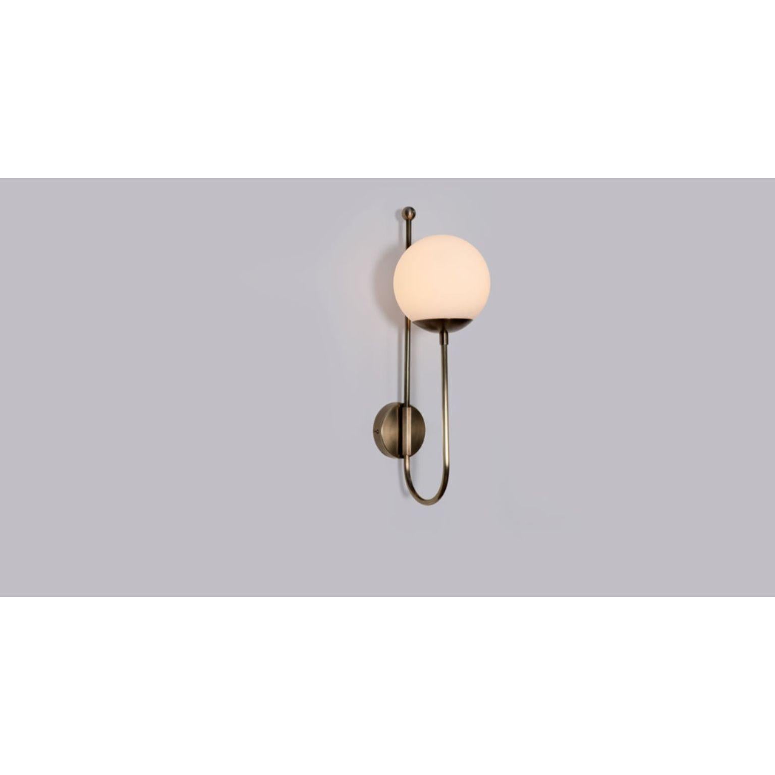 Aplique de pared con cúpula de cristal J by Lamp Shaper Otro en venta