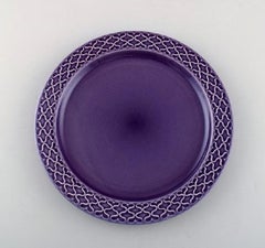 J. H. Quistgaard for Bing & Grondahl. Four Purple "Cordial Palet" Dinner Plates