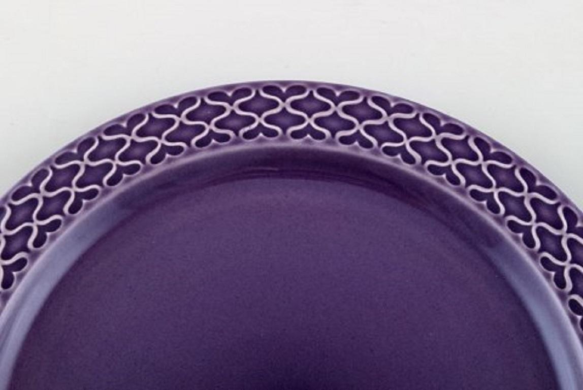 purple dinner plates