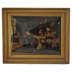 J H Schroder Crystoleum Picture German, Signed and Dated 1899