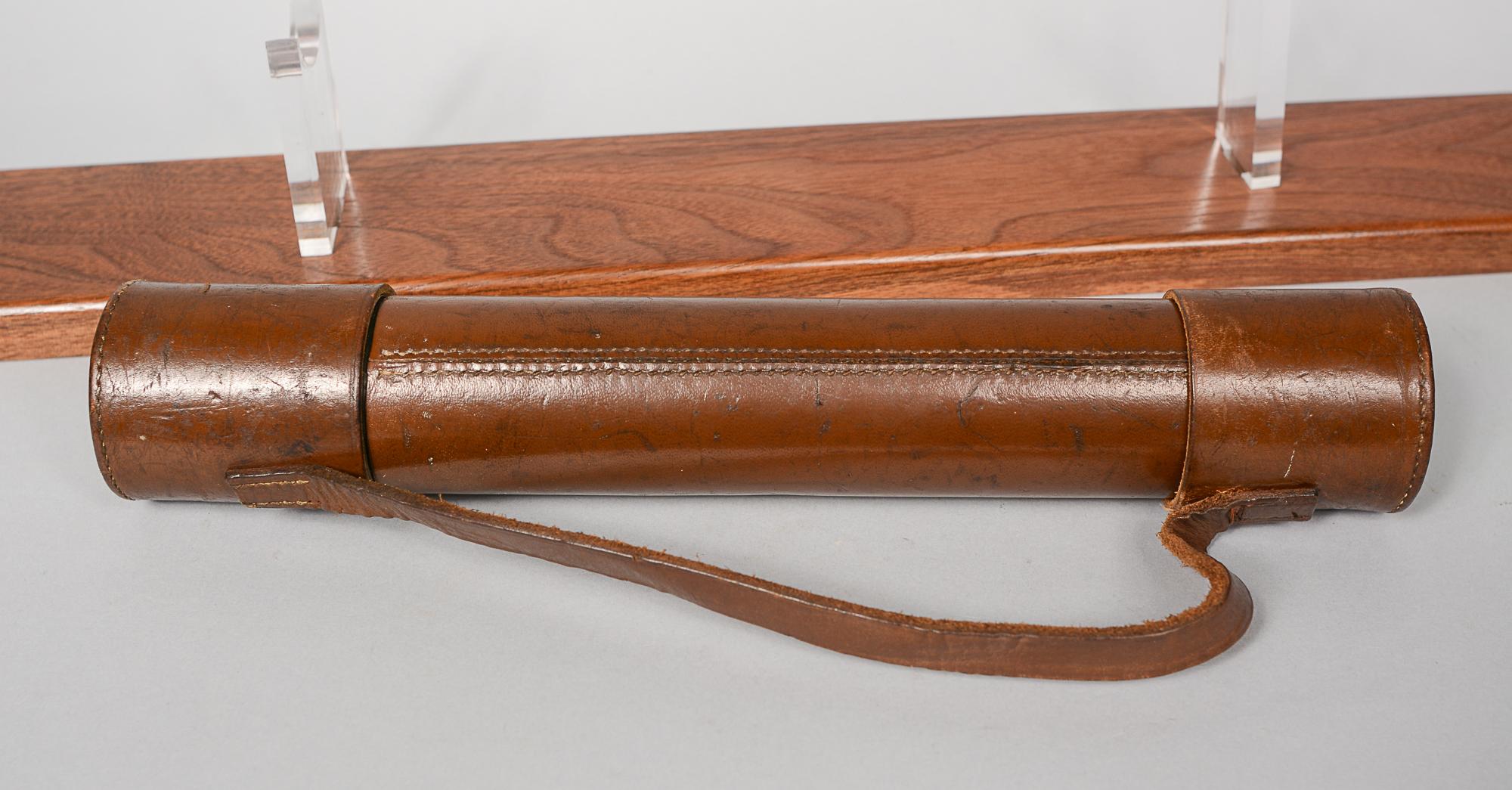 J. H. Steward London Quick Focus Marksman - Lunette de caméra télescope en laiton et cuir 4