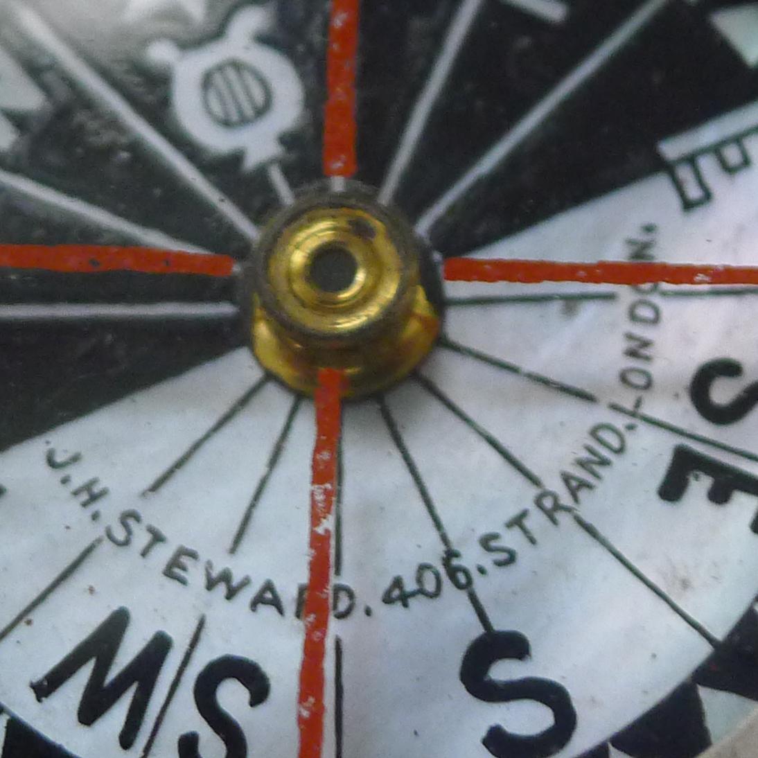 Late 19th Century J. H. Steward Pocket Military Compass c.1890