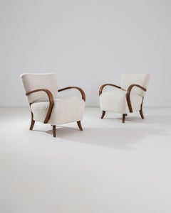 J. Halabala H-237 Cocktail Chairs, a Pair
