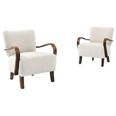 J. Halabala H-237 Cocktail Chairs, a Pair