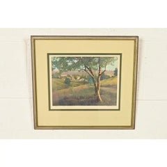 J. Hohenberger Original Künstler signiert "Im Tal des Friedens" Gerahmte Lithographie
