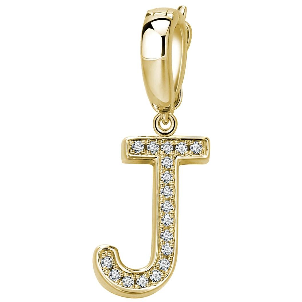 J Initial Pendant/Charm For Sale