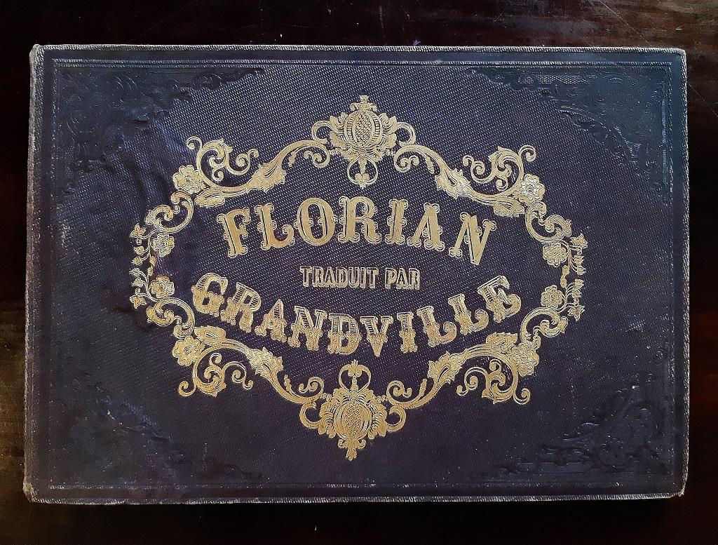 Florian traduit par Grandville - Rare Book Illustrated by J.J. Grandville - 1852 - Modern Print by J. J. Grandville