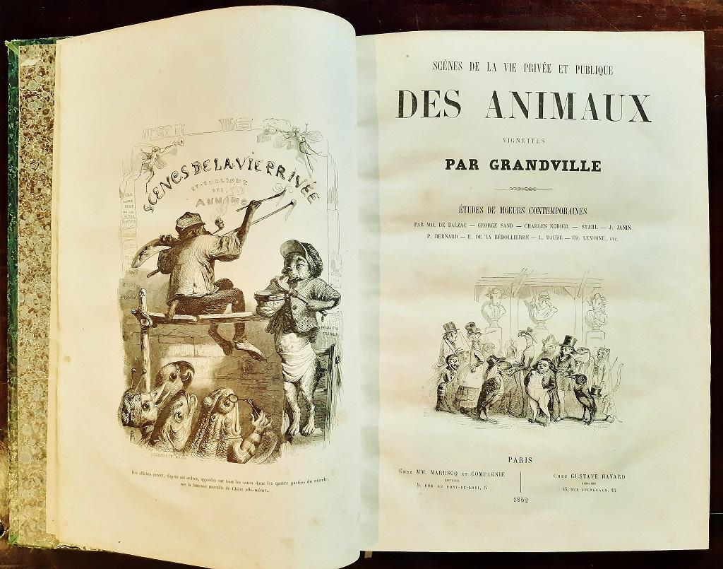 Scènes de la Vie [...] - Livre rare illustré par J. J. Grandville - 1852 en vente 2