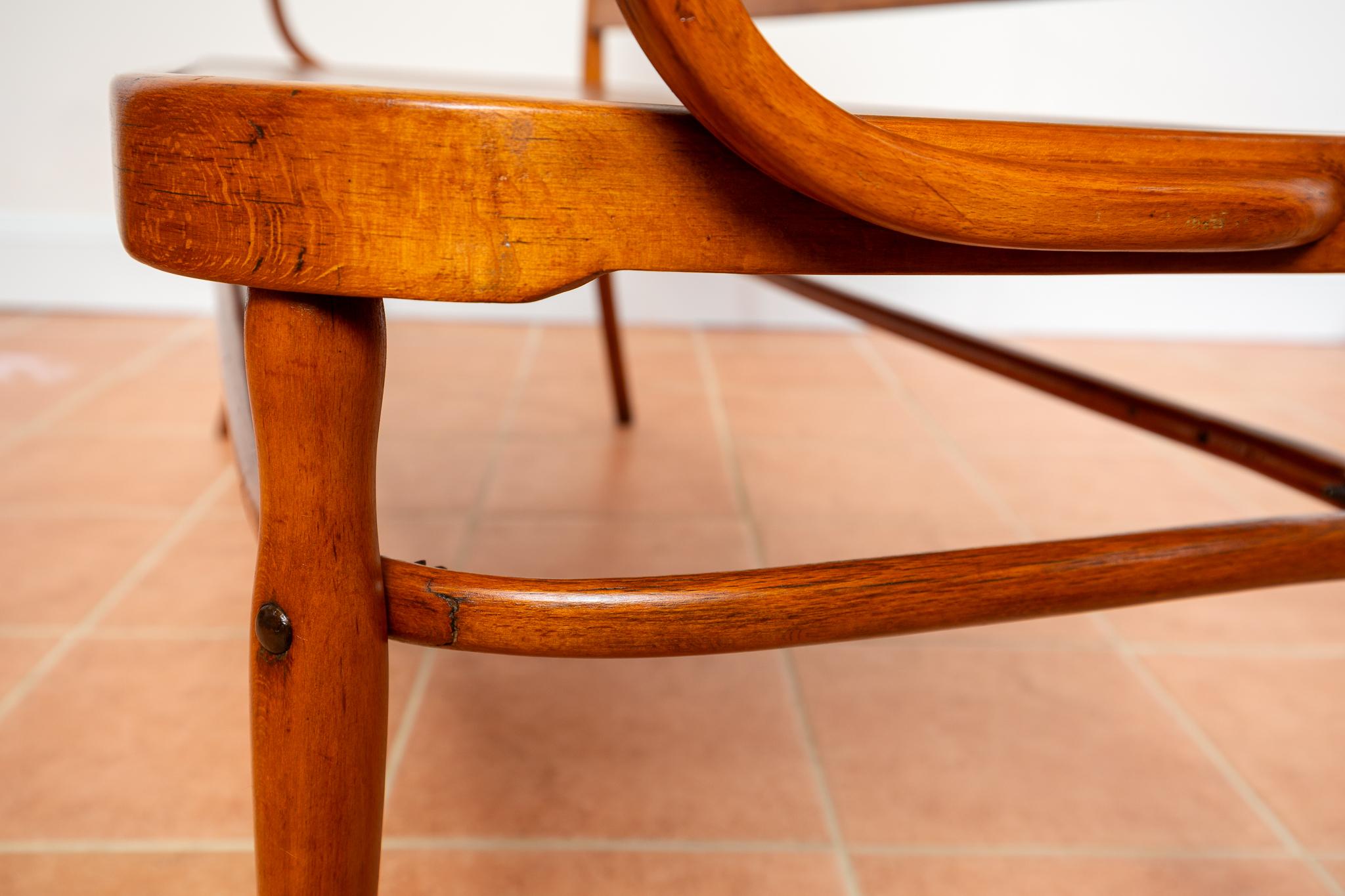 J & J Kohn Bench 1900 Vienna Secession Art Nouveau Bentwood Antique Thonet Style For Sale 14