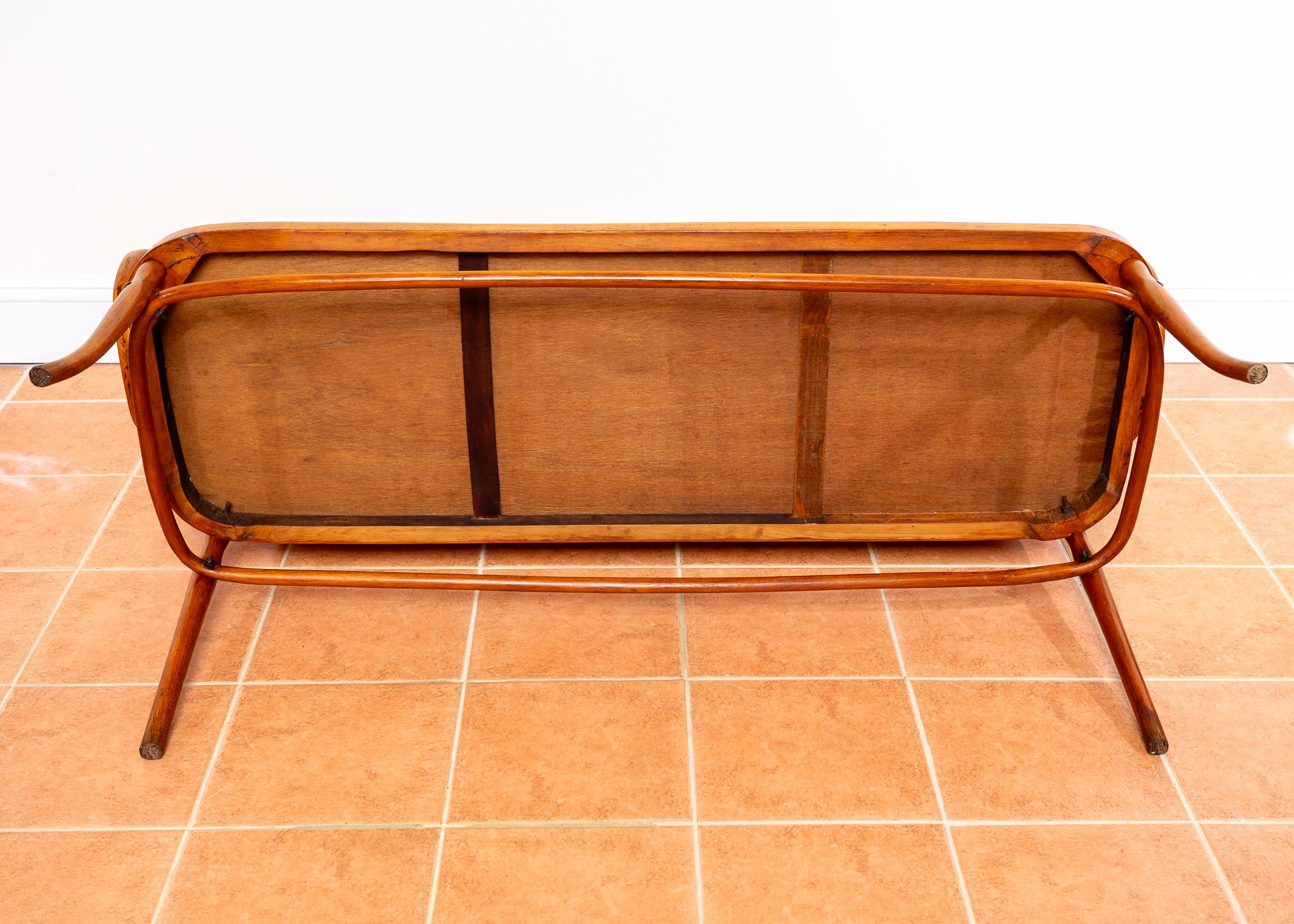 J & J Kohn Bench 1900 Vienna Secession Art Nouveau Bentwood Antique Thonet Style For Sale 15