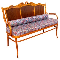 J & J Kohn Bench 1900 Vienna Secession Art Nouveau Bentwood Antique Thonet Style