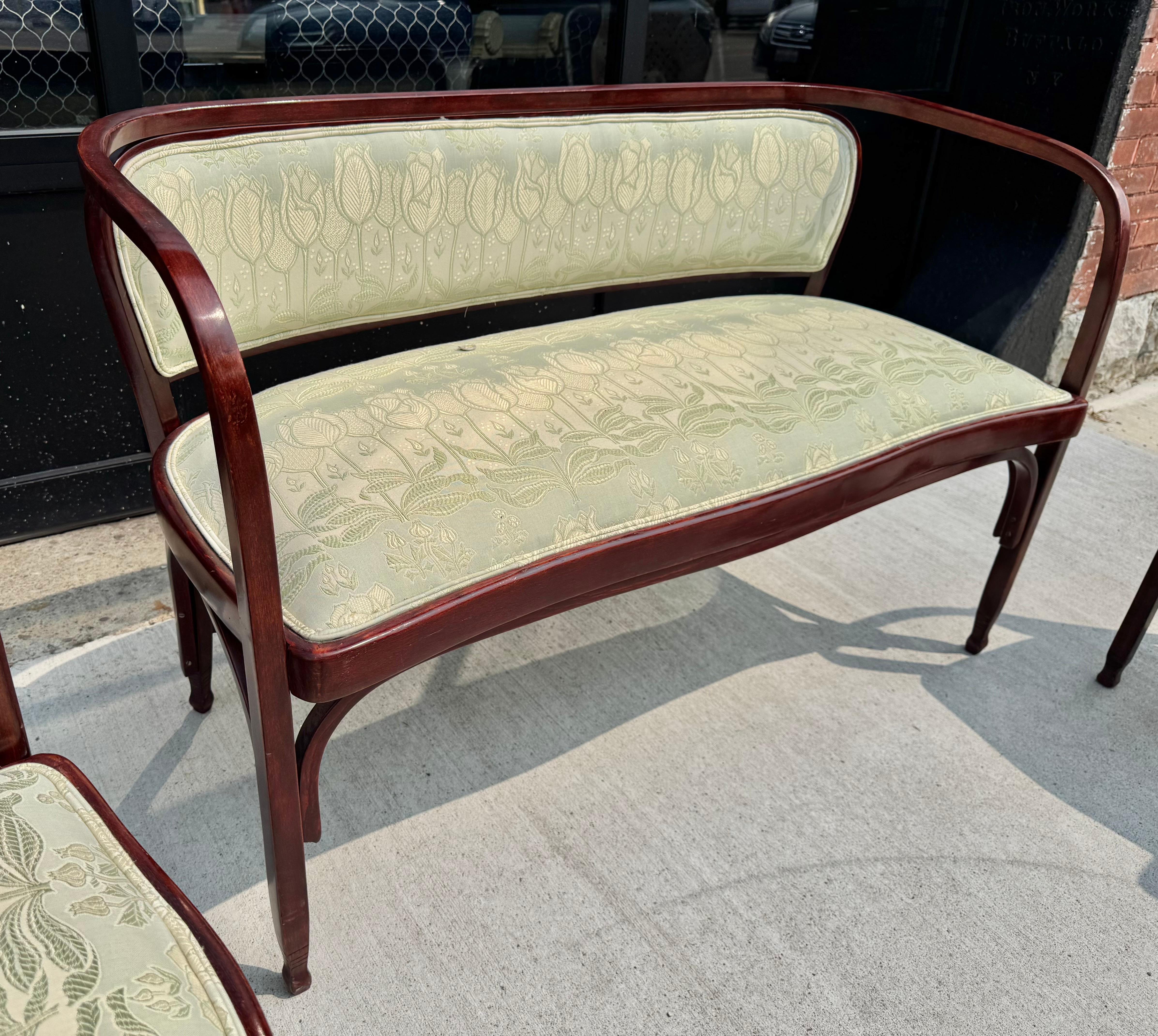 J &J Kohn Bentwood Salon Suite by Gustav Siegel early 1900's For Sale 6