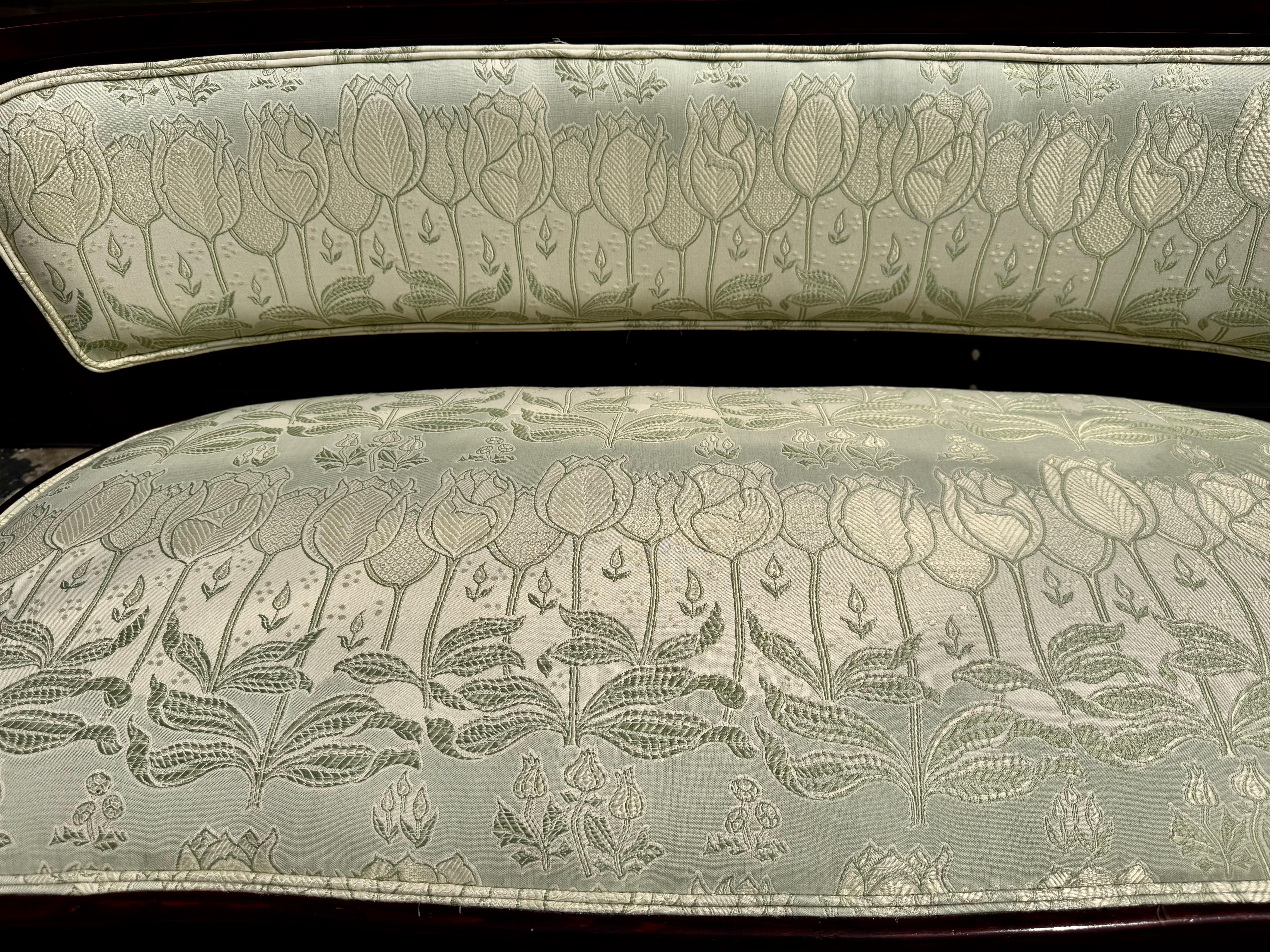 Fabric J &J Kohn Bentwood Salon Suite by Gustav Siegel early 1900's For Sale