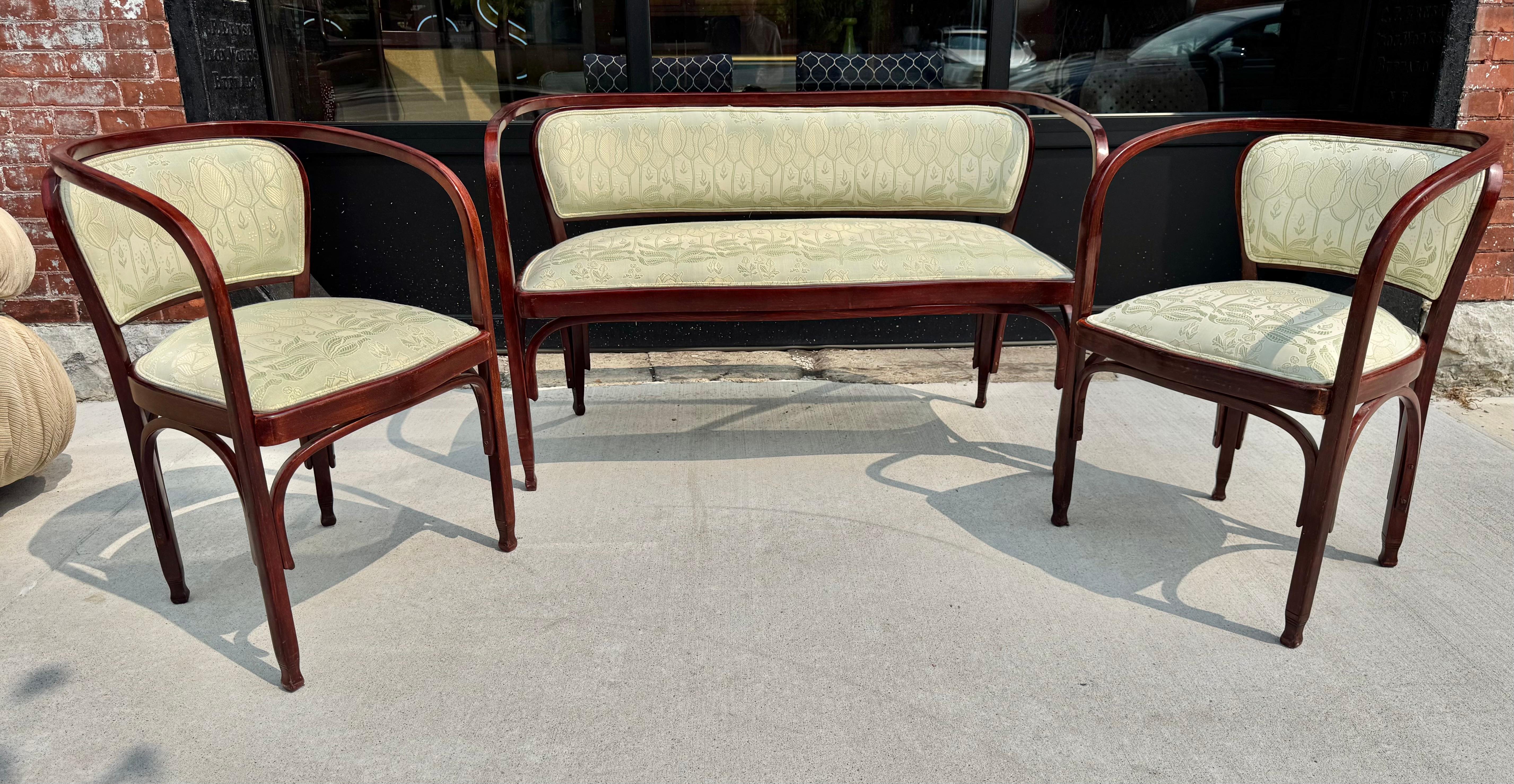 J &J Kohn Bentwood Salon Suite by Gustav Siegel early 1900's For Sale 1