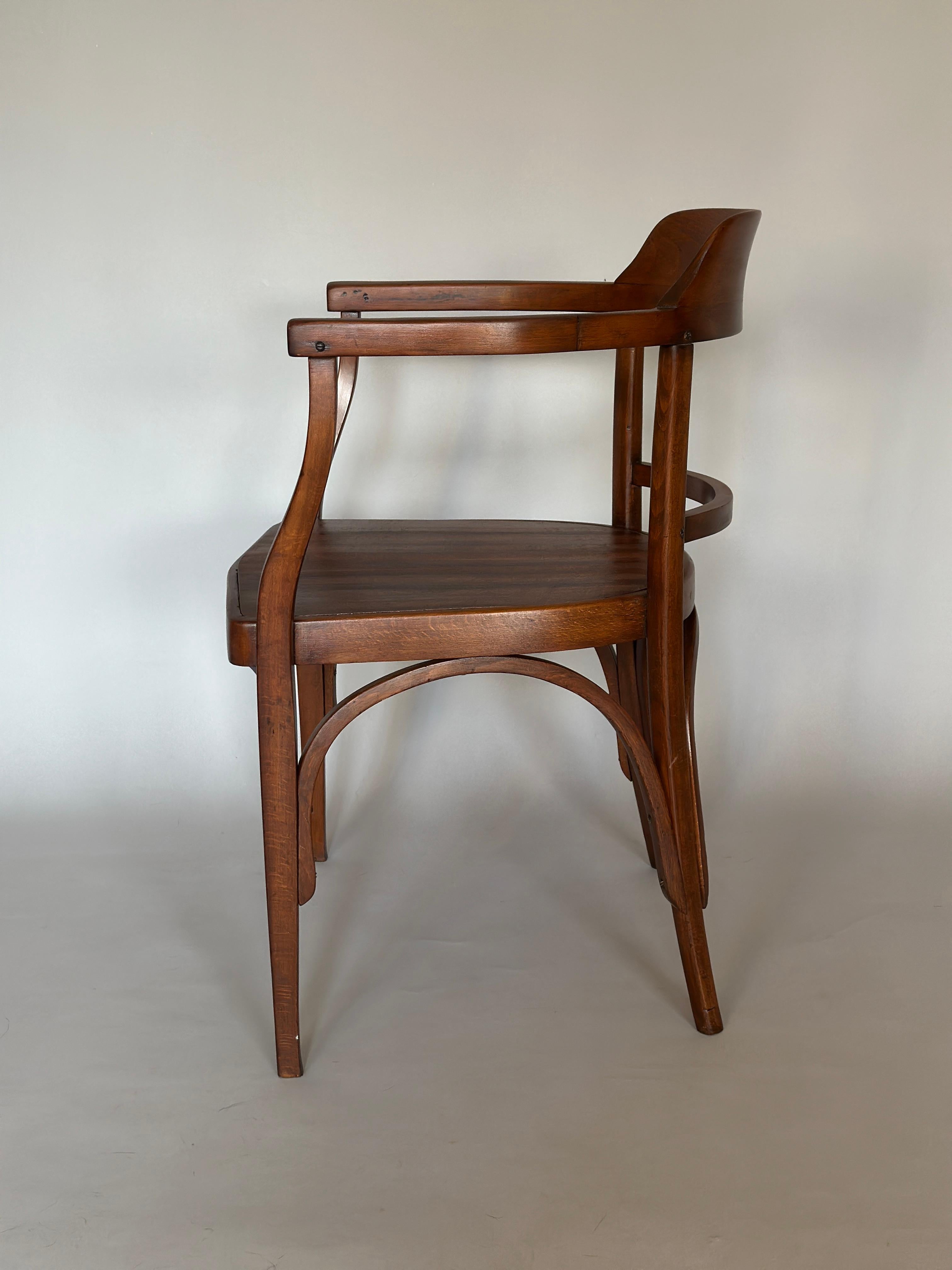 Jacob and Josef Khon 714 chair by Otto Wagner Wiena 1920s.