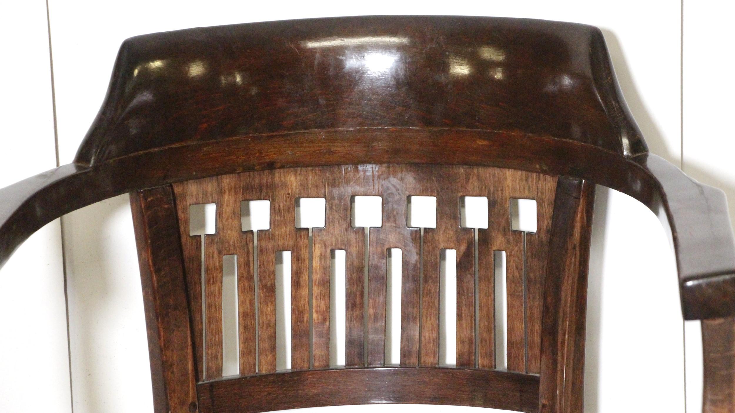 Austrian J. J. Kohn Secessionist Bentwood Armchair Designed by Otto Wagner Early 1900s