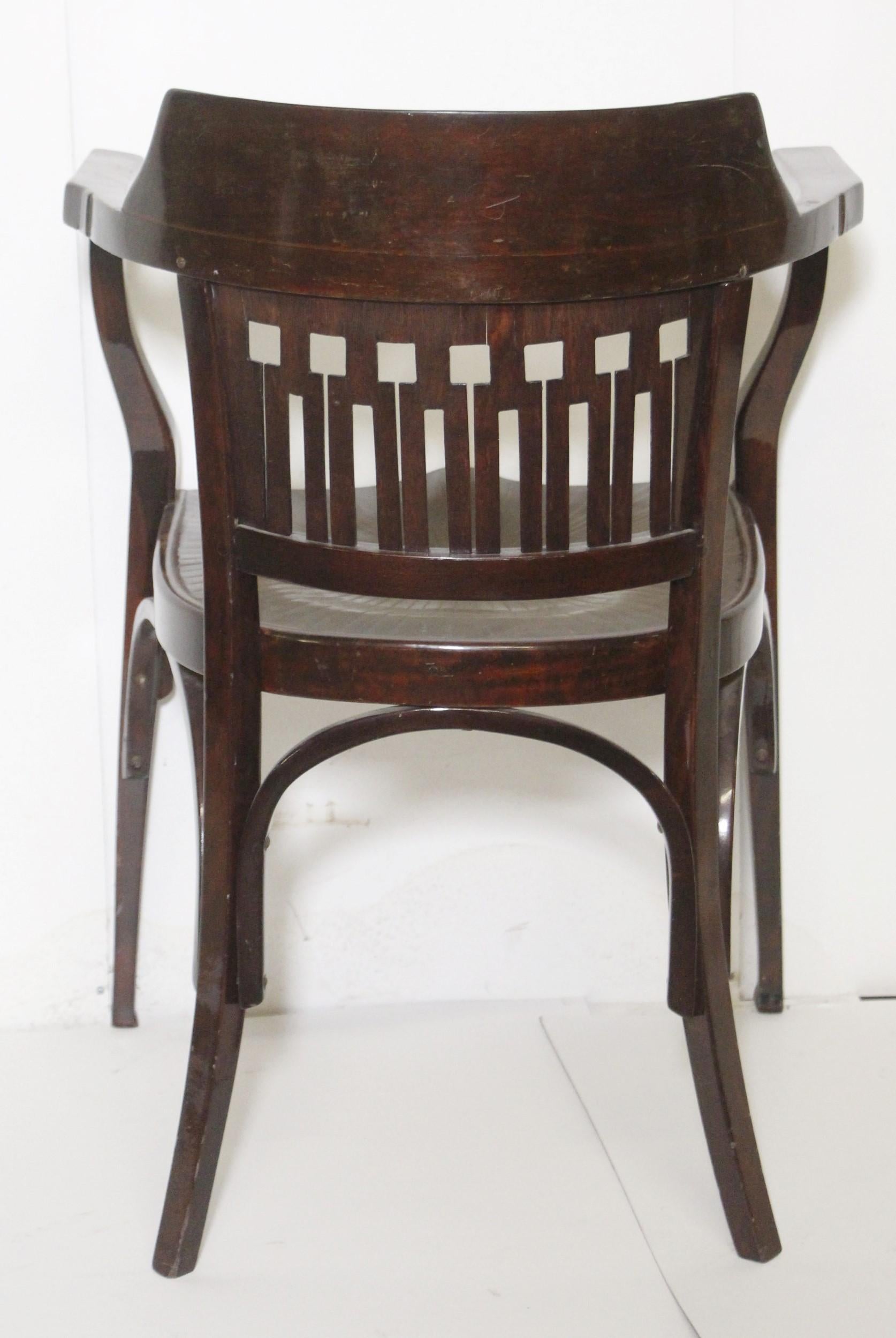 J. J. Kohn Secessionist Bentwood Armchair Designed by Otto Wagner Early 1900s 2