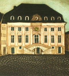 Bonn, Germany original limited edition aquatint etching by J.J. Regal