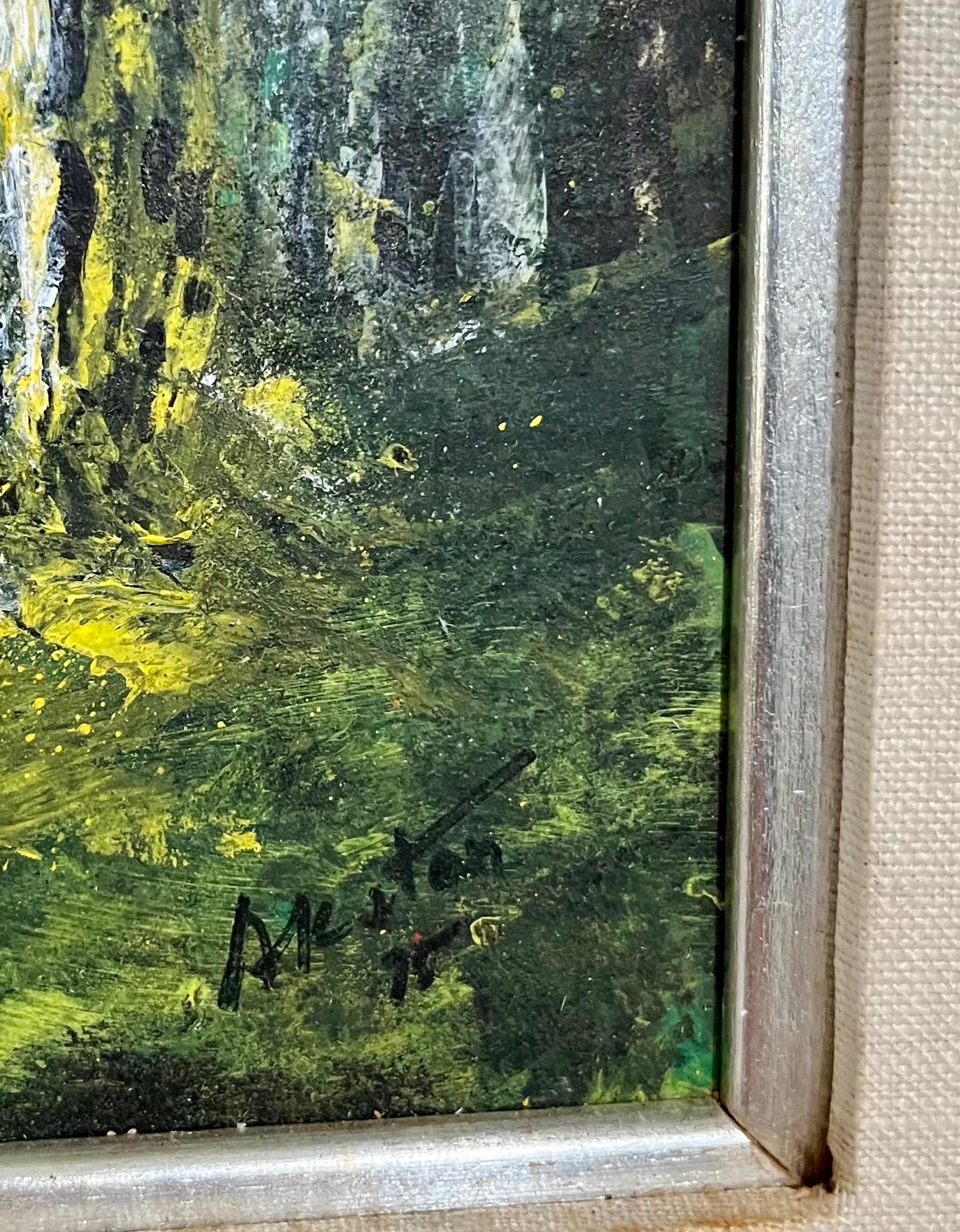 Pittura acrilica fluorescente Day Glo degli anni '70 Mod Surrealista J. James Akston in vendita 2