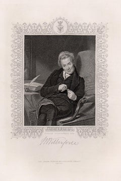 William Wilberforce, grabado retrato del siglo XIX