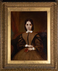J. Jones - 1870 Oil, Sullen Portrait