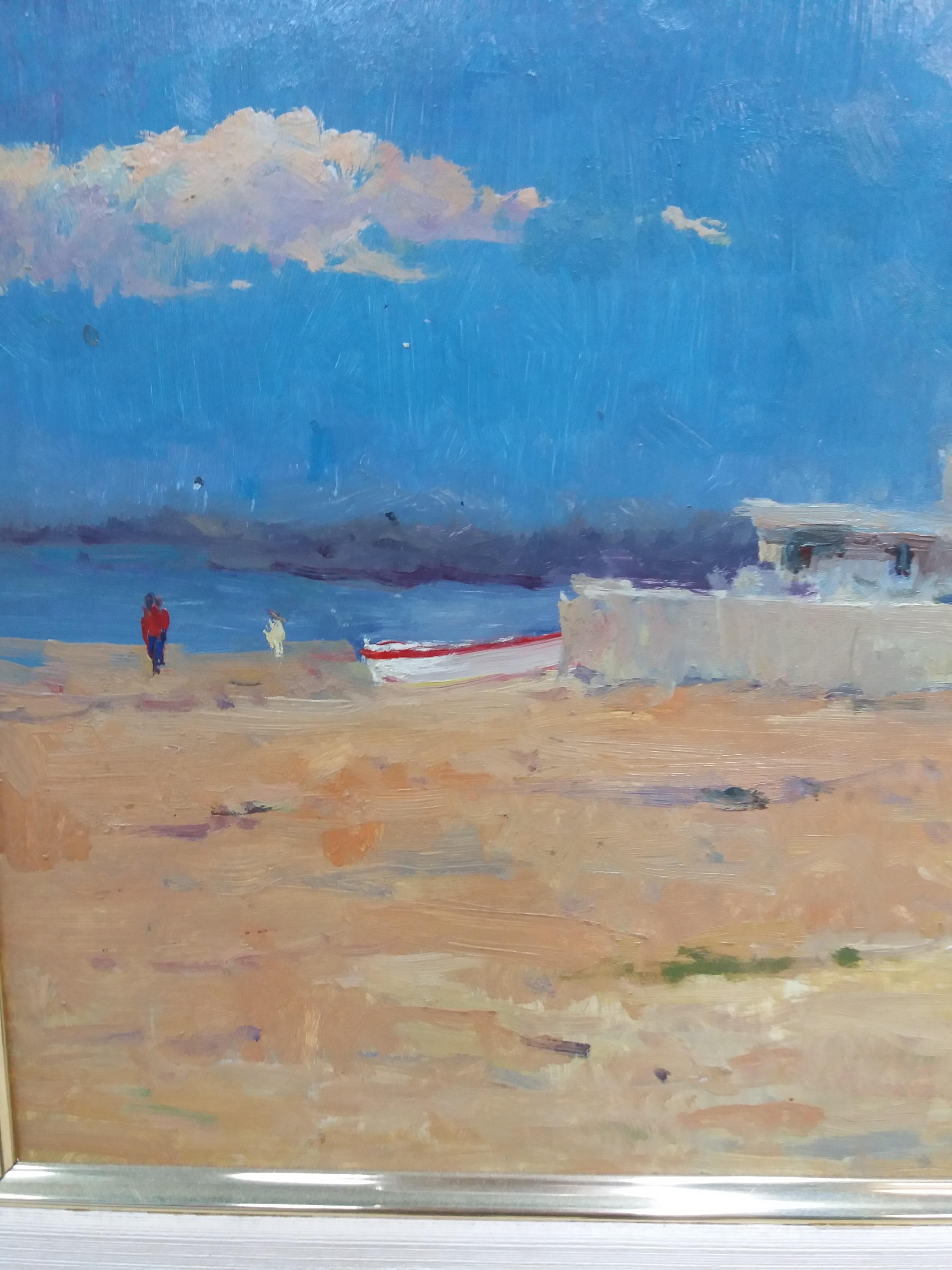 J. Jordi 4  Marina. pintura acrílica expresionista original en venta 1