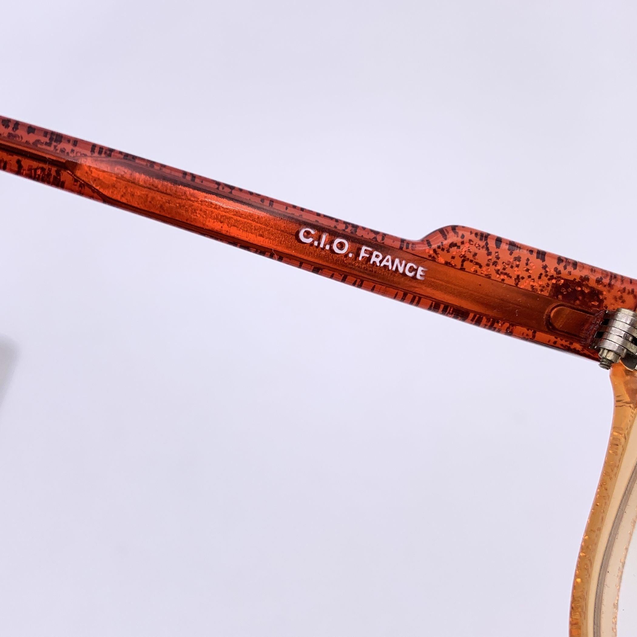 J Jourdan Paris Vintage überdimensioniert Glitter Orange Sonnenbrille US2 197 im Angebot 1