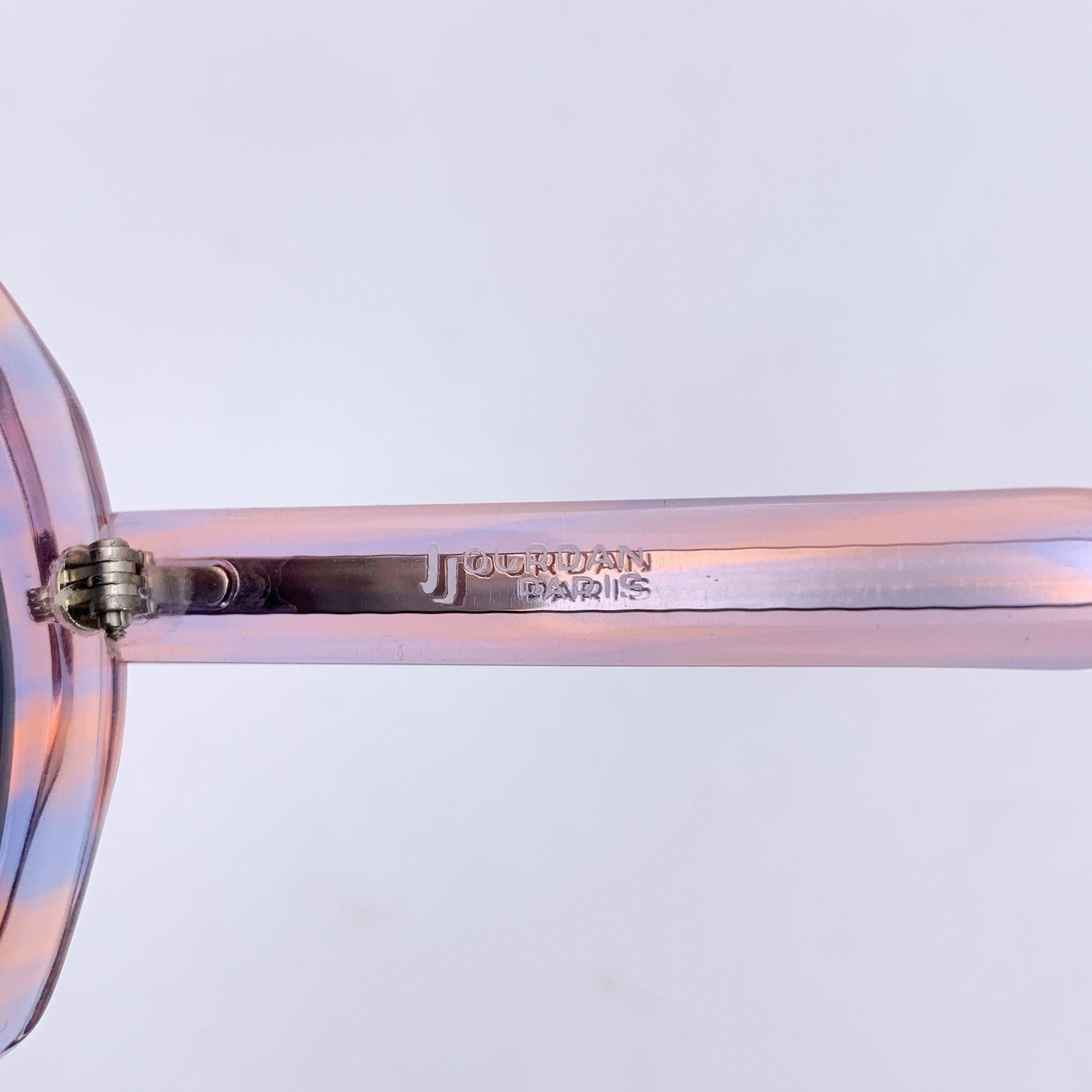 Donna J Jourdan Paris Occhiali da sole trasparenti rosa vintage 32650 51/20 130 mm in vendita
