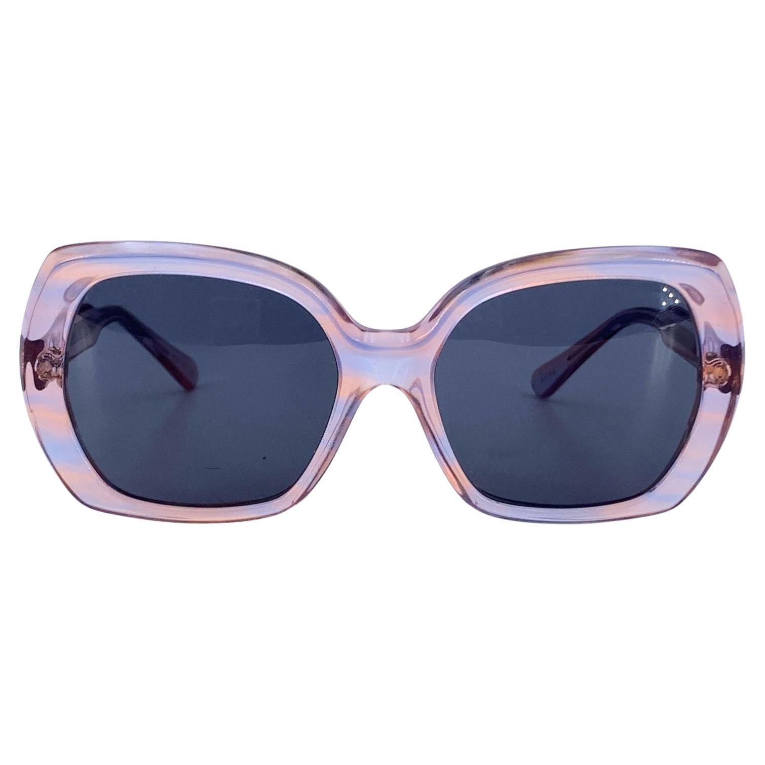 J Jourdan Paris Occhiali da sole trasparenti rosa vintage 32650 51/20 130 mm