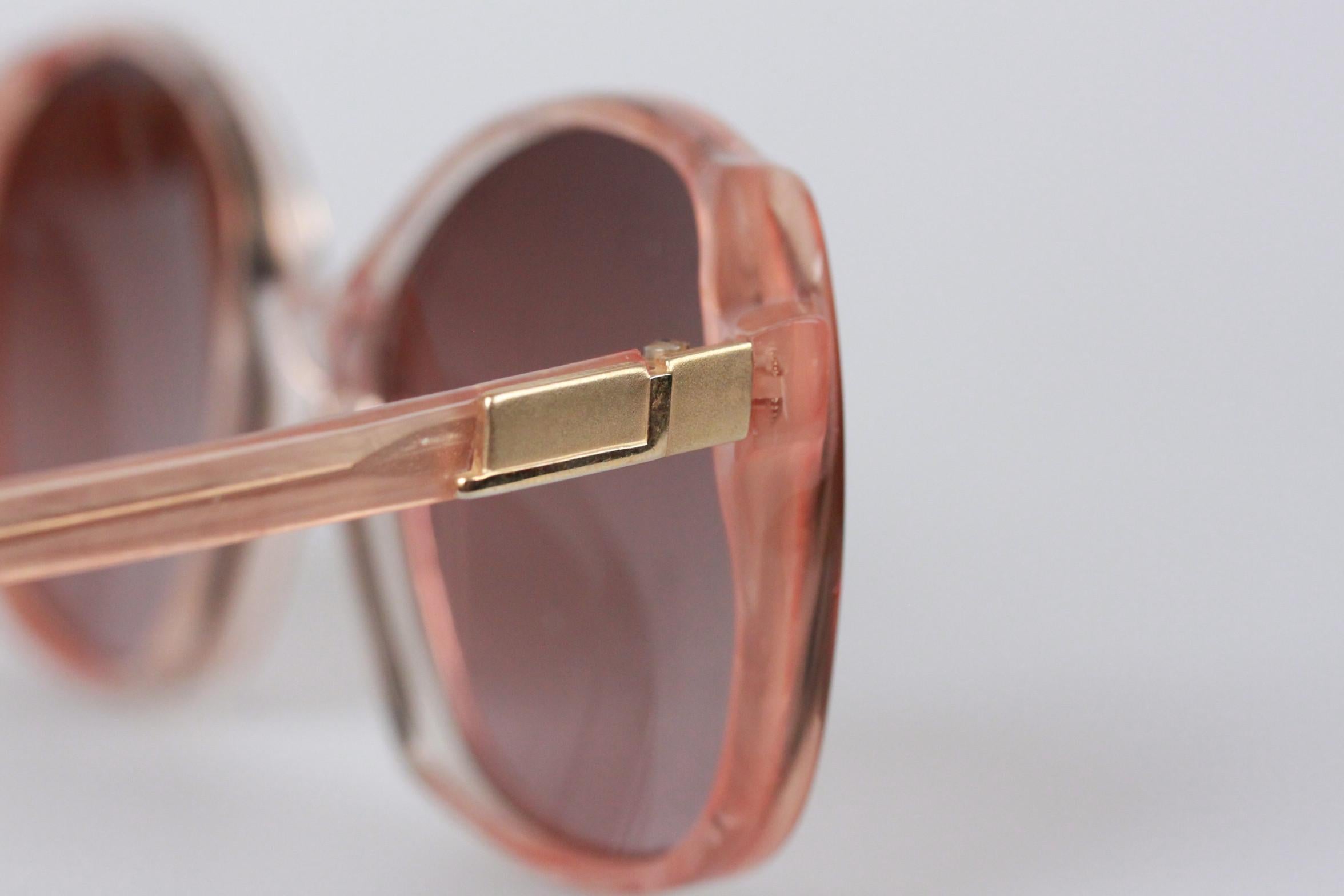 J Jourdan Paris Vintage Powder Pink Sunglasses 0C136 New Old Stock In New Condition In Rome, Rome