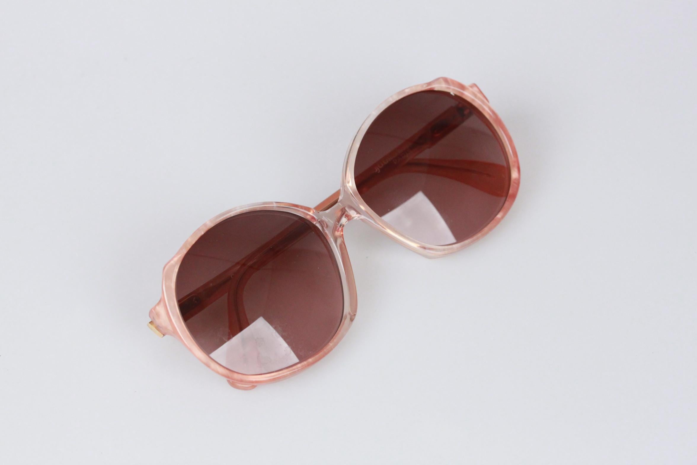 J Jourdan Paris Vintage Powder Pink Sunglasses 0C136 New Old Stock 2