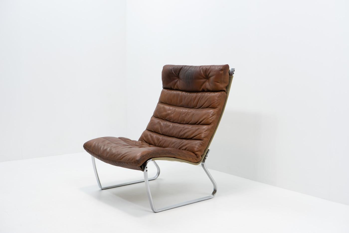 J. Kastholm, JK 720 Lounge Chair for Kill International, 1970s In Good Condition For Sale In Renens, CH